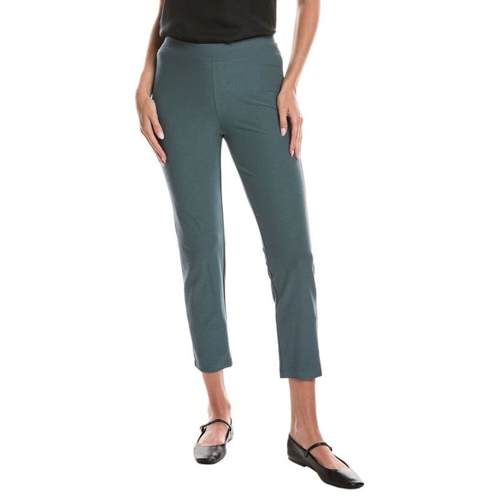 Eileen Fisher Womens  Petite Slim Ankle Pant, Blue